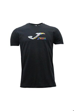 Joma PAINT - Erkek Siyah Pamuklu T-shirt - 4231121