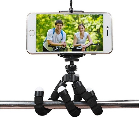 Tripod Kamera Cep Telefonu Tripodu Stand Çubuğu Tripot Büyük Boy Akrobat Tripod