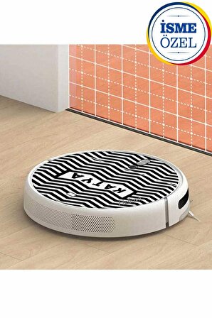 İsme Özel Robot Süpürge Etiketi Xiaomi Mi Vacuum Mop 1C 2 in 1 Robot Süpürge Dekoratif Süpürge Sticker 