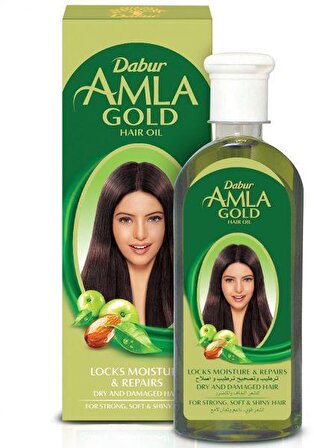 Dabur Amla Gold Dry Damaged Hair Güçlü Saçlar Bakım Yağı 200 ml