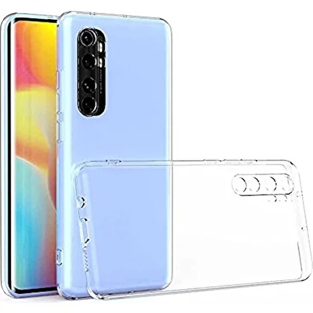 Xiaomi Red Mi Note 10 Kamera Korumalı Şeffaf Yumuşak Silikon