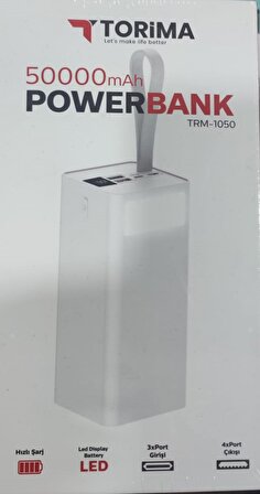 Torima Trm-1050 50000 Mah Dijital Göstegeli Fenerli Powerbank 