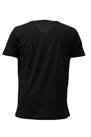 Erkek T-Shirt %100 Pamuk Bisiklet Yaka Baskılı Kısa Kollu Tişört