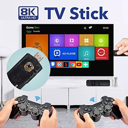 Glrtech 5G Tv Box +Gamebox 8K Ultra Hd Oyun Konsolu
