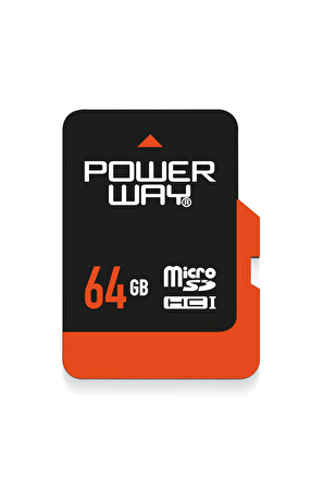 Powerway 64 Gb MicroSd Hafıza Kartı ve Adaptör