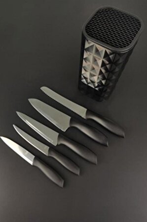 Cooker Ckr2870 Akrilik Plastik Standlı 6 Parça Bıçak Seti