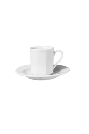 Güral Porselen Köşeli Tabaklı Kahve Fincanı 65 cc 1 Adet KO02KT00