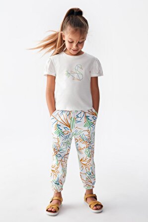 Kız Çocuk Swan Tshirt 36511