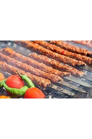 Adana Kebap Şişi Urfa Kıyma Kebabı İçin Yassı Şiş 10 Adet