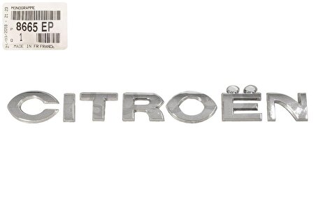 Citroen C4 (2004 - 2010), CITROEN Yazı OEM (8665EP)