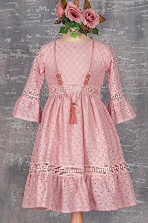 Kız Çocuk Kolyeli Elbise ELB.2059