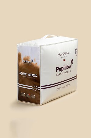 PAPILLOW Luxury Pure Wool Yorgan 195x215 Çift Kişilik %100 Saf Yün
