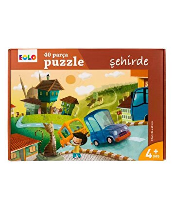 Eolo 40 Parça Çocuk Puzzle 4’lü Set 