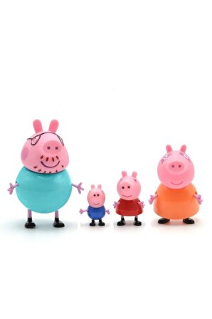 Peppa Pig Ailesi 4'lü Figür Oyuncaklar