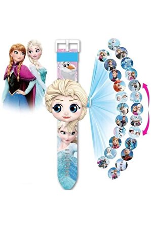 Elsa Frozen Projeksiyonlu Saat
