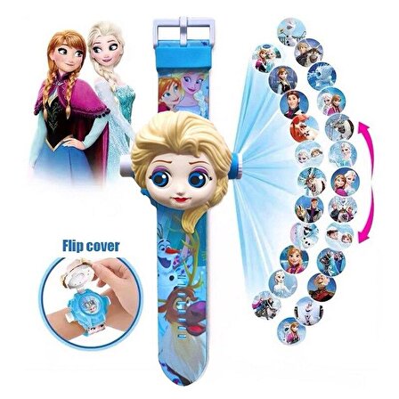 Frozen Elsa Projeksiyonlu Saat