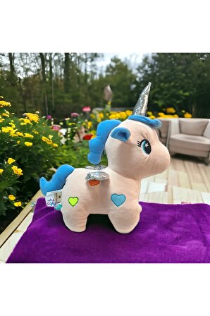 Toyzz 50 Cm Ponny At Tek Boynuzlu Unicorn Pelus Oyuncak