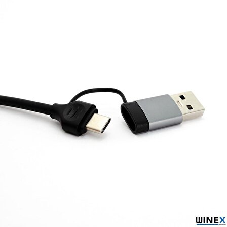 Global 6in1 UsbA ve Type-C to 3x USB3.0, TF, SD, Type-C Çoklayıcı Hub Adaptör WNE0168