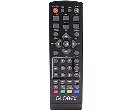 Globex GLB-8800 Mini HD Uydu Alıcı Kumandası
