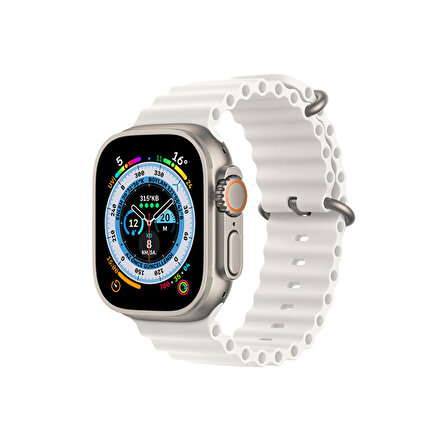 Global Watch 8 Pro Max WNE0331 Beyaz Akıllı Saat