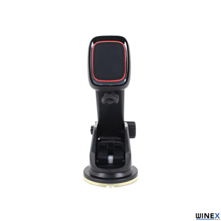 Global Mıknatıslı 360° Araç İçi Mıknatıslı Telefon Tutucu Siyah