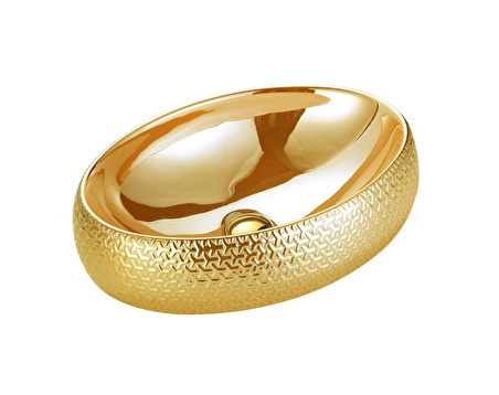 Lena Tezgah Üstü Lavabo Gold E-8140