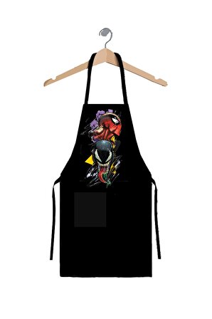 Spiderman & Venom Unisex Tasarım Chef Mutfak Önlüğü
