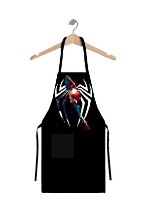 Spiderman Unisex Tasarım Chef Mutfak Önlüğü