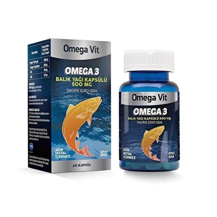 Omega Vit 1000 mg 60 Kapsül