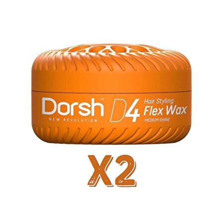 Dorsh Saç Şekillendirici Wax Flex Wax D4 150 Ml 2 Adet