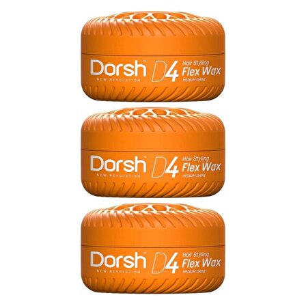 Dorsh Saç Şekillendirici Wax Flex Wax D4 150 Ml 3 Adet