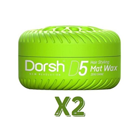 Dorsh Saç Şekillendirici Wax Mat Wax D5 150 Ml 2 Adet