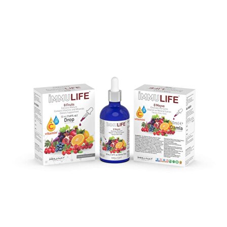 İmmu Life 8 Meyve Karışımlı Ekstrakt 50 ml Drop