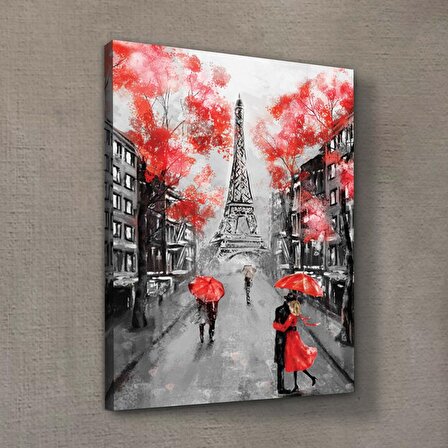 Love in Eiffel 50x70 cm Kanvas Tablo