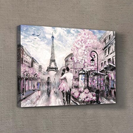 Walking on Paris 50x70 cm Kanvas Tablo