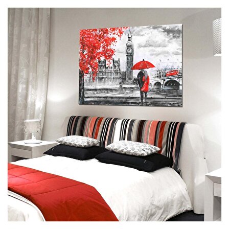 Red Woman 50x70 cm Kanvas Tablo