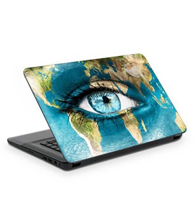 Mavi Göz Notebook Sticker, Laptop sticker,, Hp Sticker, Asus Sticker, 15.6 inç Sticker