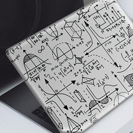 Matematiksel Doodle Notebook Sticker, Laptop sticker,, Hp Sticker, Asus Sticker, 15.6 inç Sticker