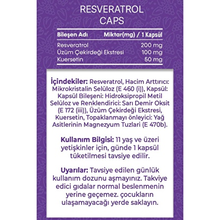 Vitisfera Resveratrol Caps 20 Kapsül