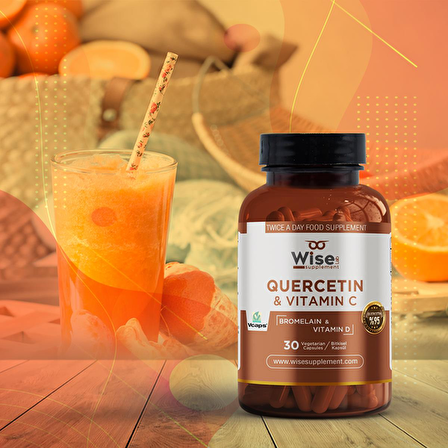 WiseLab Quercetin 500mg 30 Bitkisel Kapsül