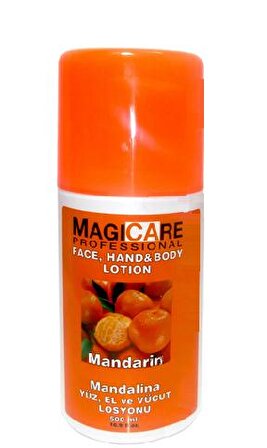 Magicare Nemlendirici Tüm Cilt Tipleri için Mandalina Kokulu Vücut Losyonu 500 ml 
