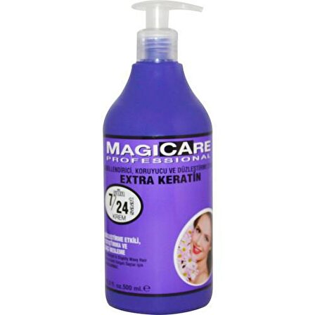 Magicare Extra Keratin Düzleştirici Tüm Saç Tipleri İçin Keratinli Saç Kremi 500 ml