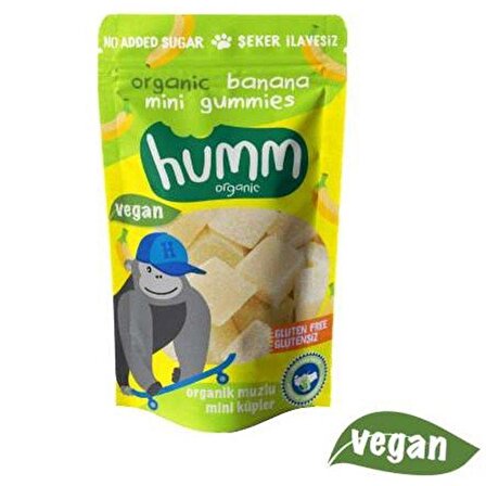 Organik Glutensiz Vegan Muzlu Mini Küpler (30 gr) - Humm Organic