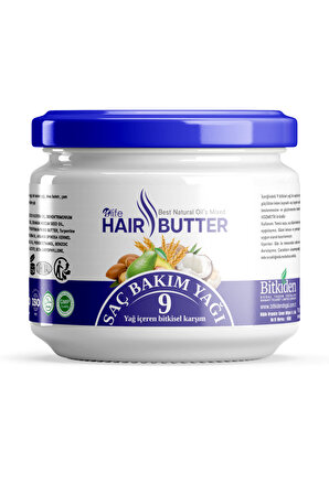 Hair Butter Saç Bakım Kremi 9 Bitkisel Yağ Karışımı 190 ml