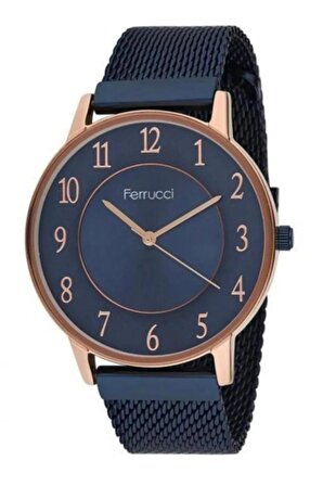 Ferrucci 1. Sınıf Çelik Klasik Model Rakamlı Sevgili Çift Saat