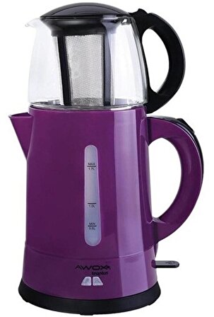 Awox Teaplus (6 ADET) Elektrikli Cam Demlikli Çaycı Çay Makinesi MOR- 3100 ML 2000 WATT