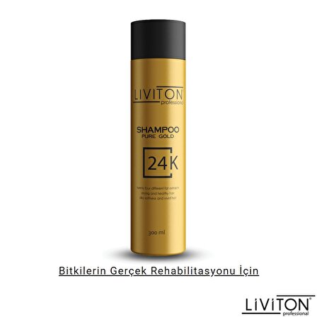 Saç Şampuanı 24K Pure Gold Serisi Altın 300ml