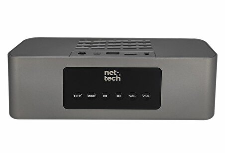 Nettech NT-BTS03 Alarm Saatli High Bass Kablosuz Hoparlor
