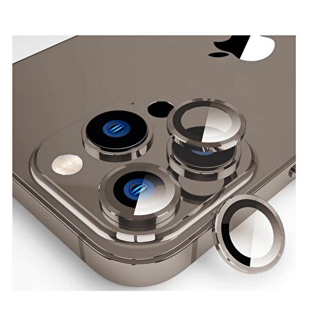 iPhone 15 Pro Uyumlu Safir Lens Kamera Cam Koruyucu