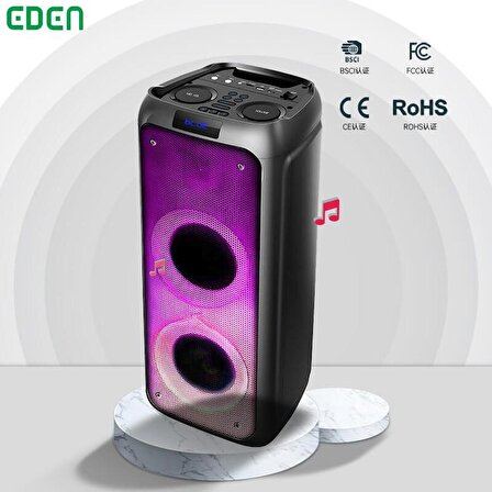 Eden ED-505 Party Speaker Fire Light Kablosuz Bluetooth Hoparlör